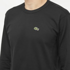 Comme des Garçons SHIRT Men's x Lacoste Long Sleeve Asymmetric T-Shirt in Black