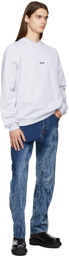 MSGM Blue Print Jeans