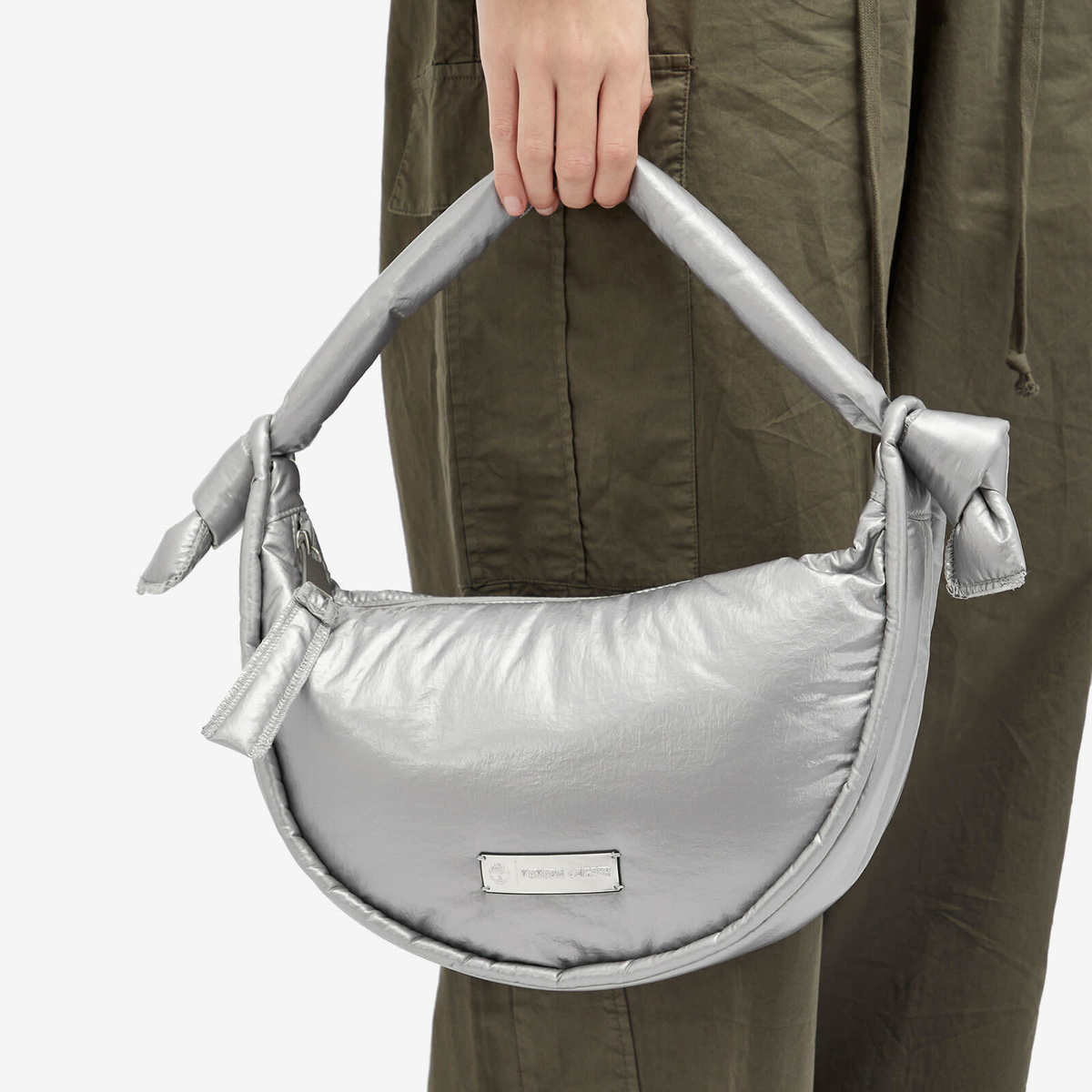 Timberland Women's x Veneda Carter Cross Body Bag in Silver Timberland