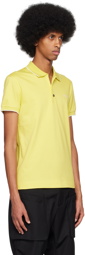 ZEGNA Yellow Embroidered Polo