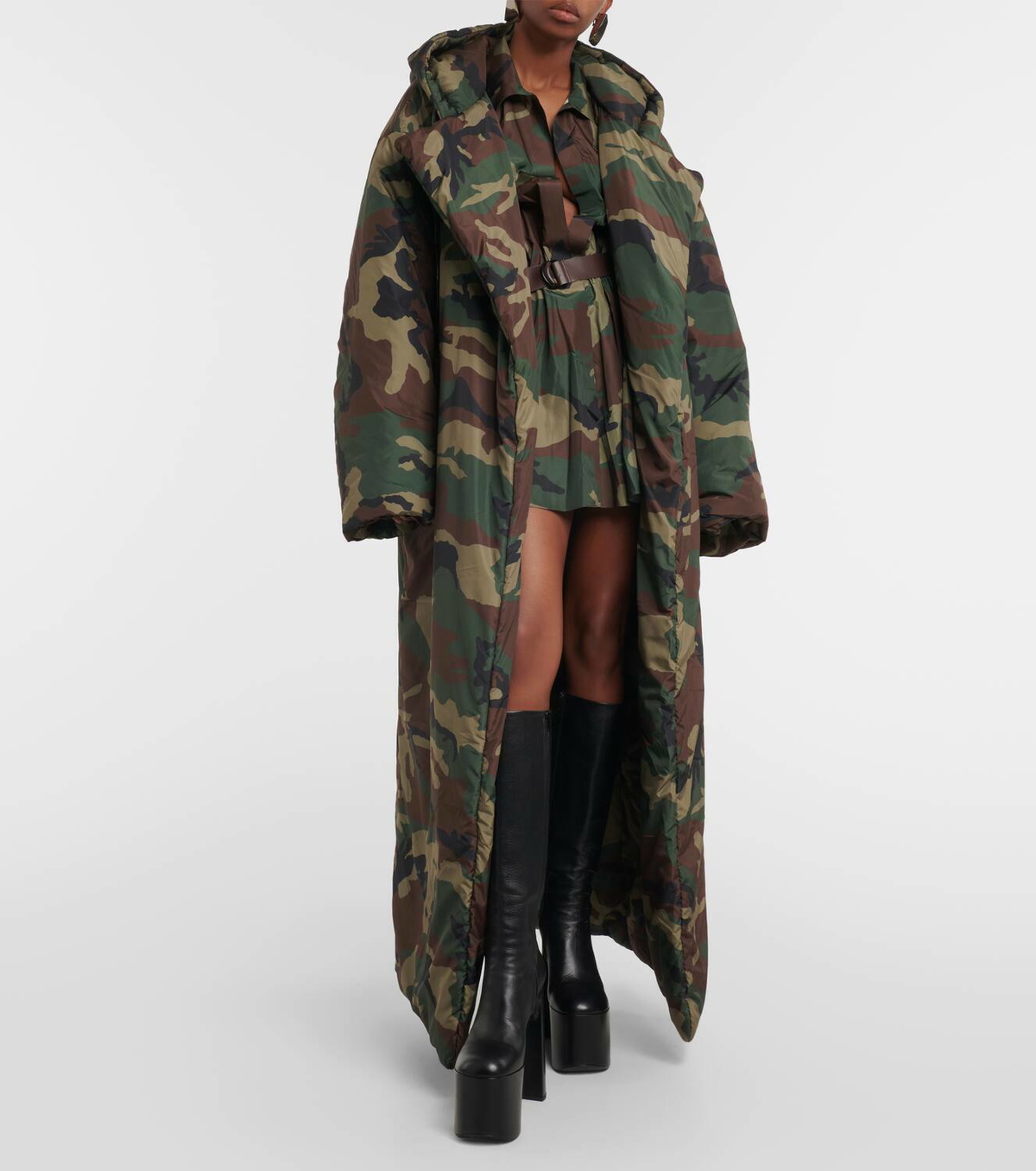 SLEEPING BAG JACKET – Camo – Norma Kamali