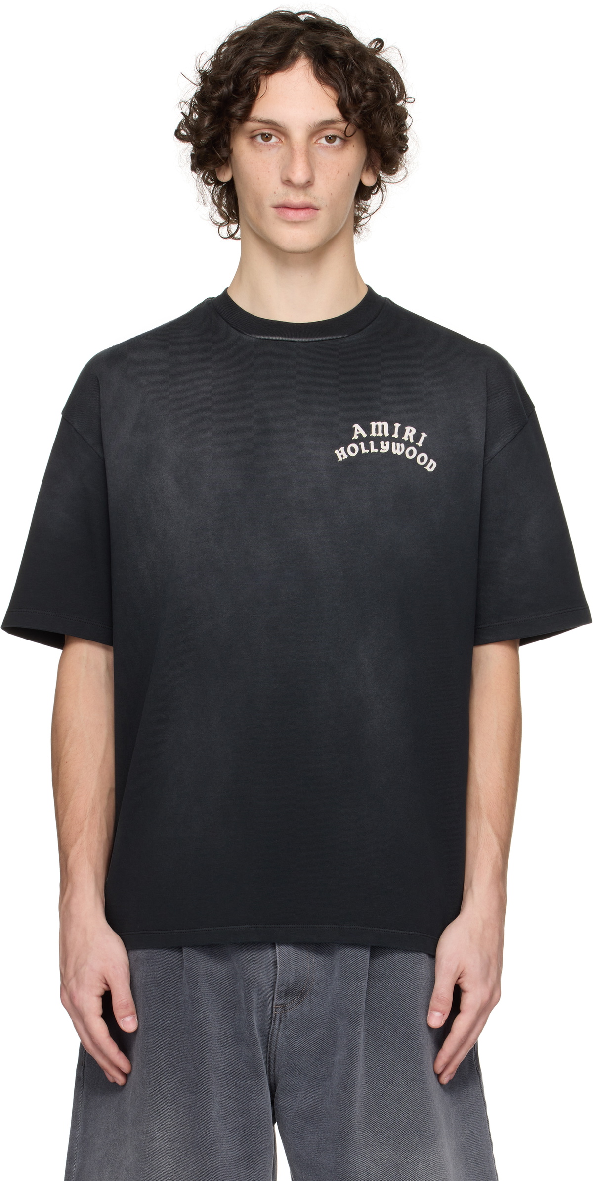 AMIRI Black 'AMIRI Hollywood' Oversized T-shirt Amiri