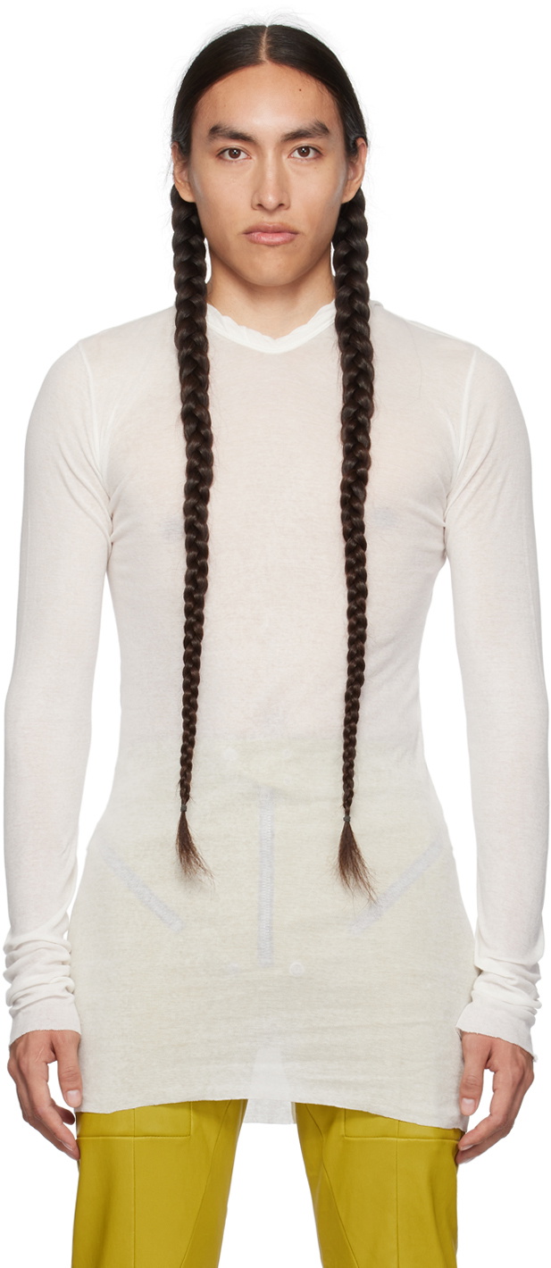 Semi Sheer Knit Hoodie main image 1