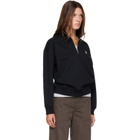 Maison Kitsuné Black Baby Fox Half Zipped Sweatshirt