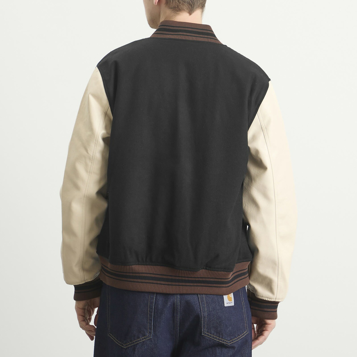 New Era Men's Varsity Jacket in Black