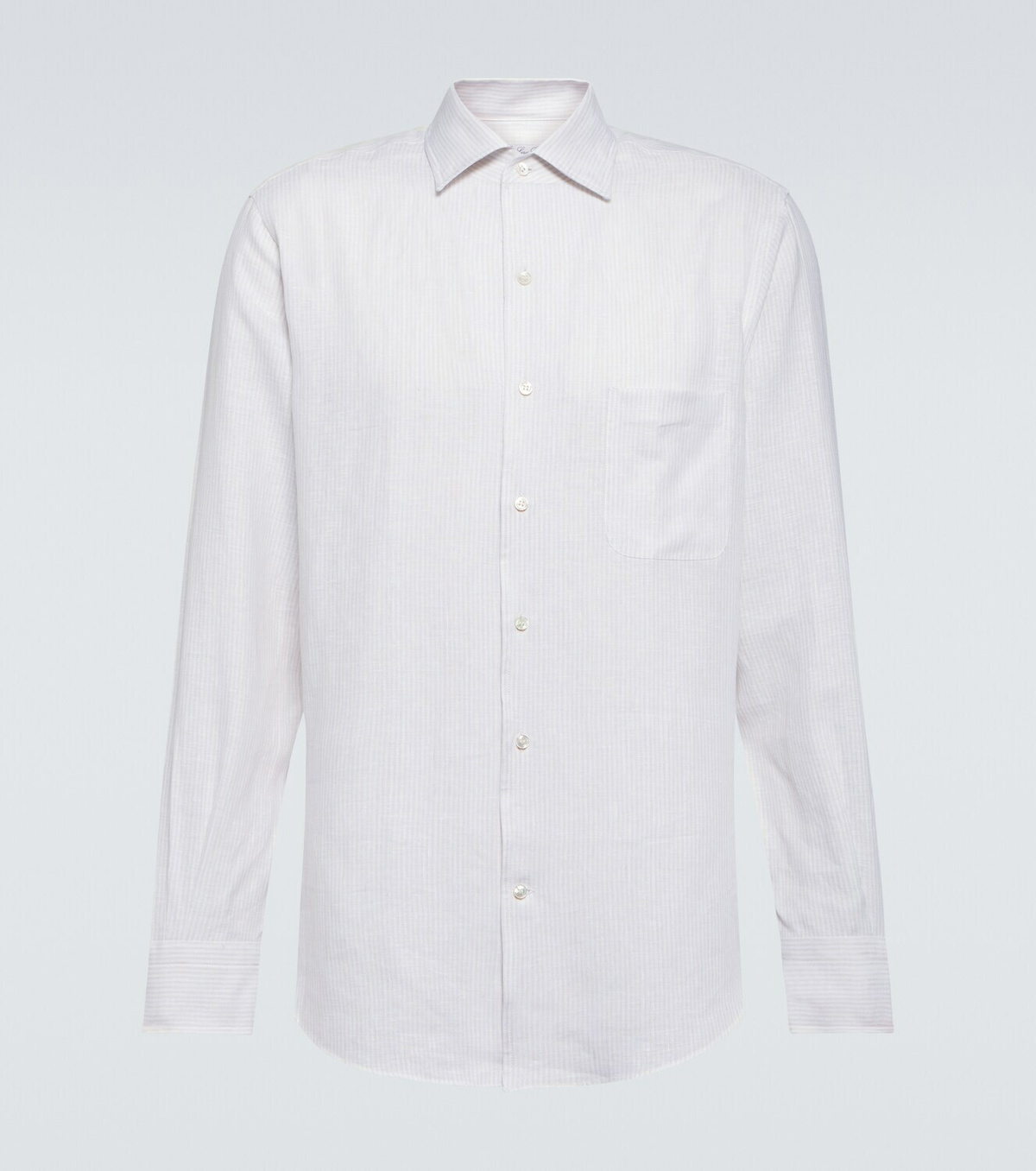Loro Piana André striped linen shirt