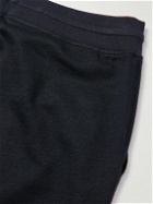 Loro Piana - Straight-Leg Cotton and Linen-Blend Jersey Drawstring Shorts - Blue