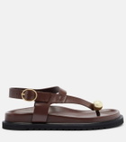 Souliers Martinez Spiaggia leather sandals