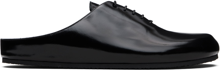 Photo: JACQUEMUS Black 'Les Mules Derbie' Derbys