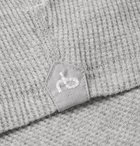 rag & bone - Slim-Fit Waffle-Knit Mélange Cotton T-Shirt - Light gray