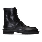 Ann Demeulemeester Black Combat Lace-Up Boots