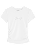 Juicy Couture Dot Logo-embellished Jersey T-shirt White