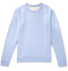 Folk - Rivet Mélange Loopback Cotton-Jersey Sweatshirt - Men - Light blue