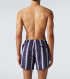 Commas Striped swim trunks