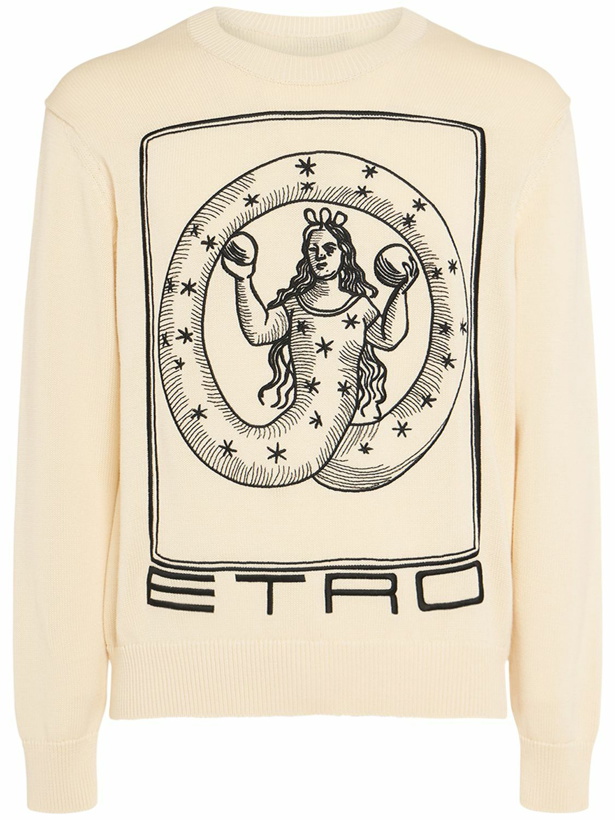 Photo: ETRO - Logo Cotton Knit Sweater