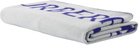 Burberry Navy & White EKD Label Throw