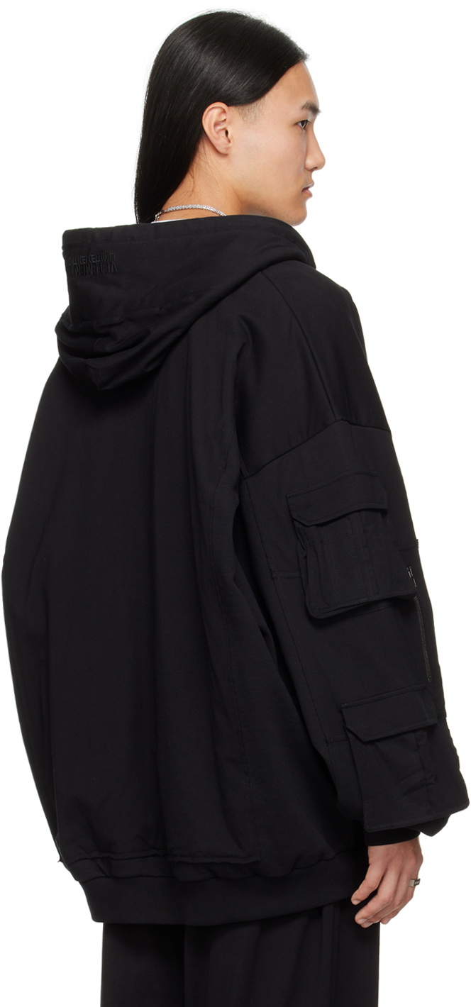 VETEMENTS Black Cargo Pocket Hoodie Vetements