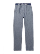 CALVIN KLEIN UNDERWEAR - Cotton-Chambray Pyjama Trousers - Blue - S