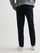 Rubinacci - Modluca Straight-Leg Pleated Cotton-Corduroy Trousers - Blue