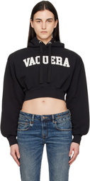 VAQUERA Black Shoulder Pad Hoodie