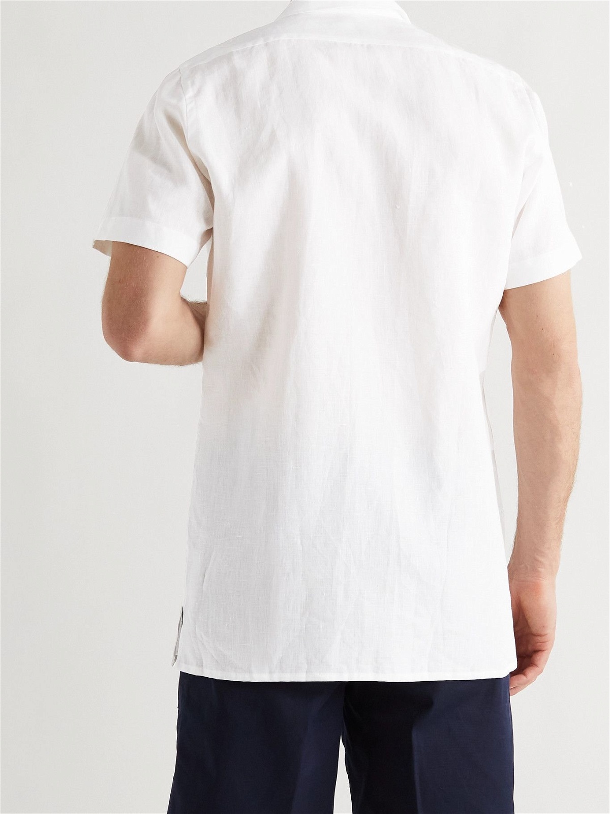 THOM SWEENEY - Camp-Collar Linen Shirt - White Thom Sweeney