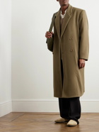 Lemaire - Double-Breasted Wool Coat - Green
