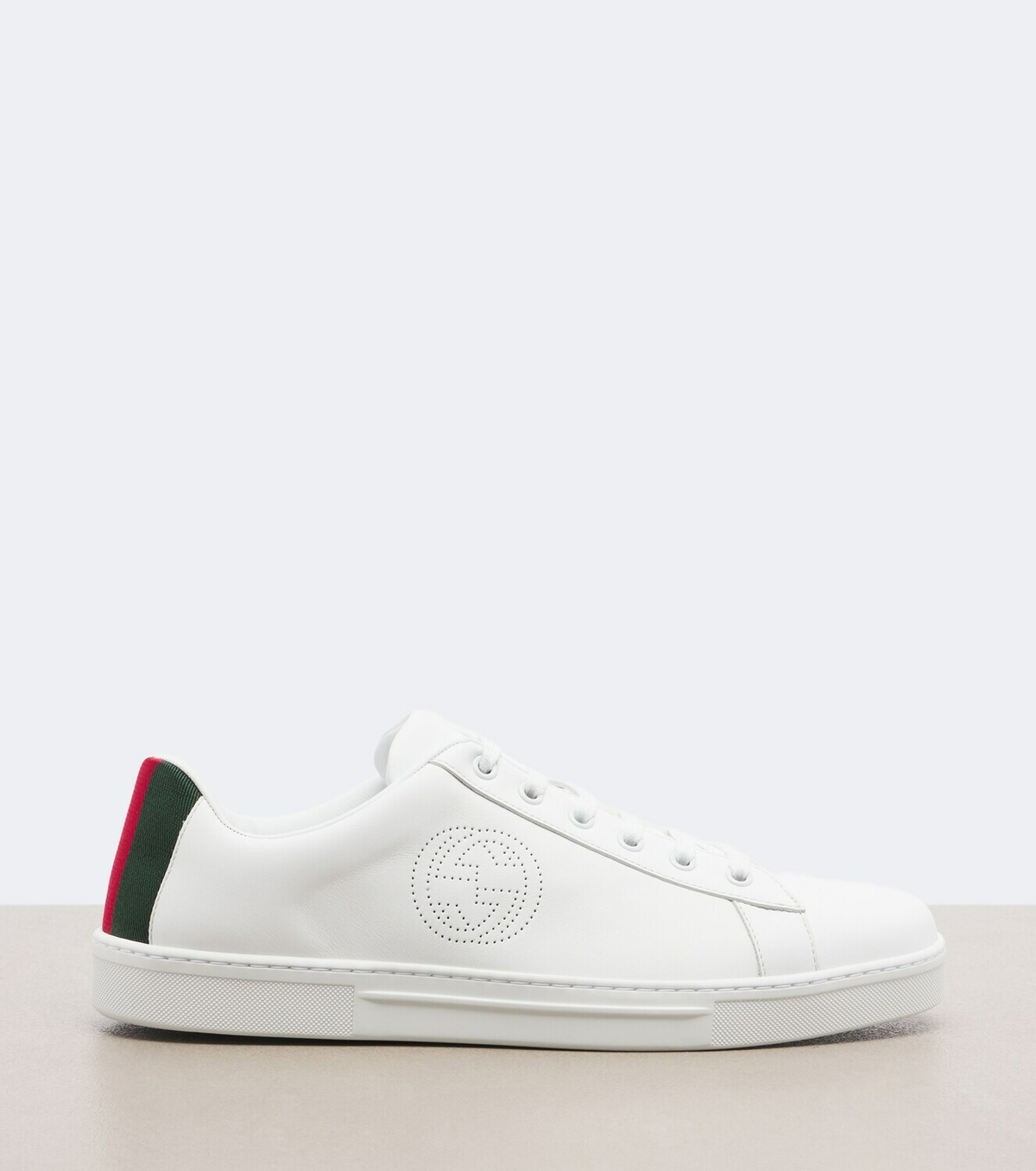 Gucci Ace Web Stripe leather sneakers