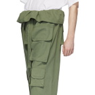 St-Henri Green Utility Wrap Cargo Pants
