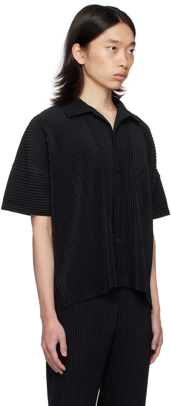 HOMME PLISSÉ ISSEY MIYAKE Black Monthly Color July Shirt Homme