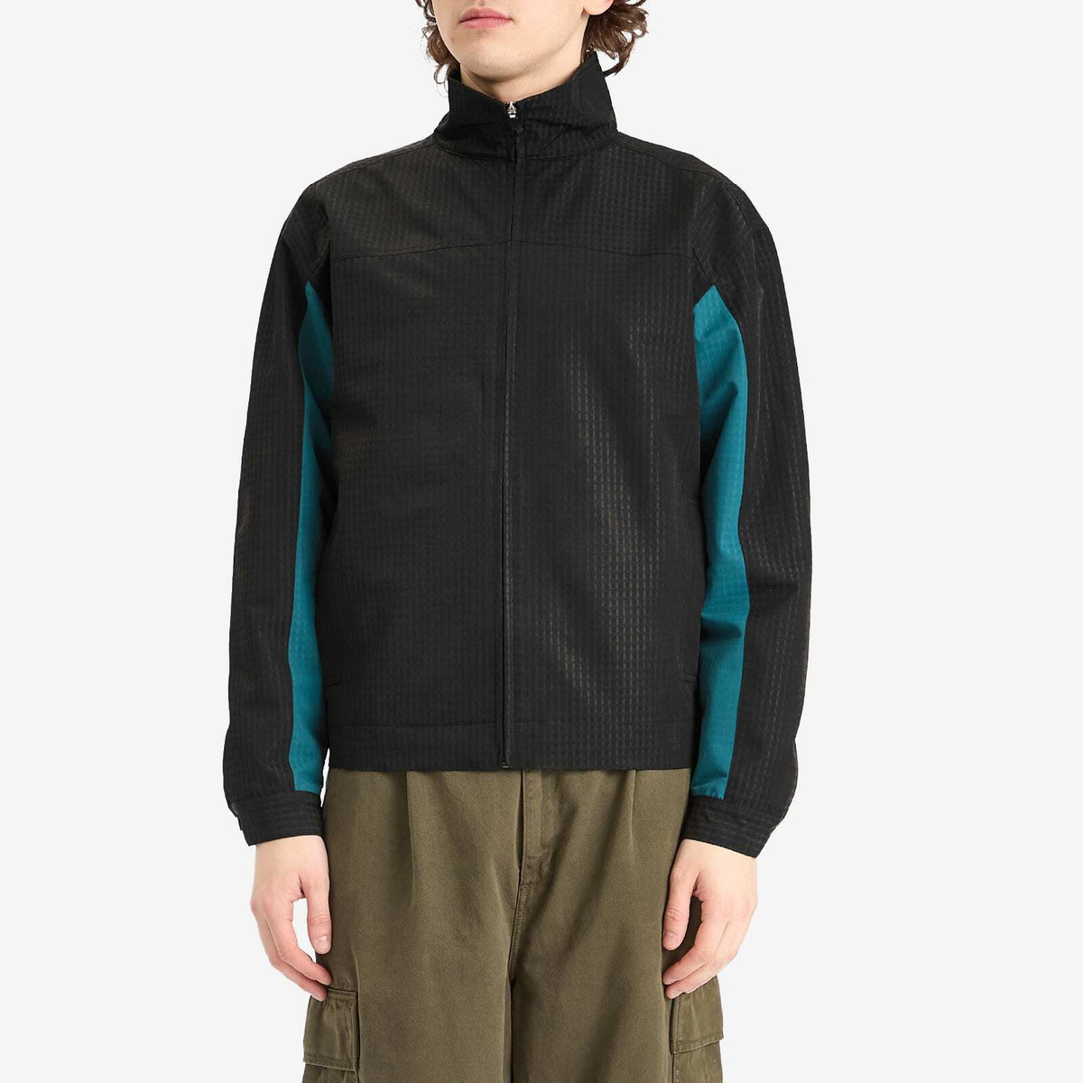 Metalwood Studio Men's Textured Tour Jacket in Black
