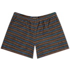 Howlin by Morrison Women's Howlin' Velour Stripe Safe Short in Brown Mind