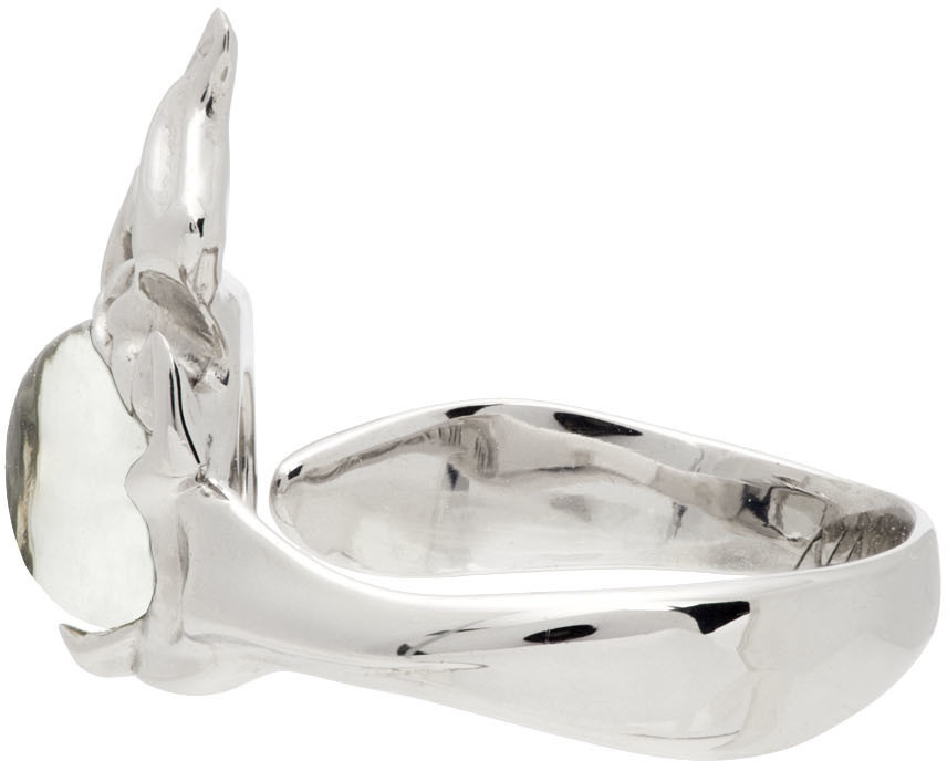 Alan Crocetti Silver & Green Ember Ring