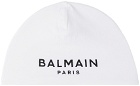Balmain Two-Pack Baby Black & White Logo Beanies