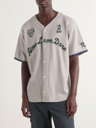 Aimé Leon Dore - Logo-Embroidered Cotton Shirt - Gray