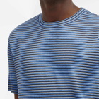 A.P.C. Men's Aymeric Stripe T-Shirt in Blue/Grey