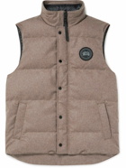 Canada Goose - Garson Quilted DynaLuxe Recycled Wool-Blend Down Gilet - Brown