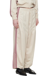 NEEDLES Off White H.D. Track Pants