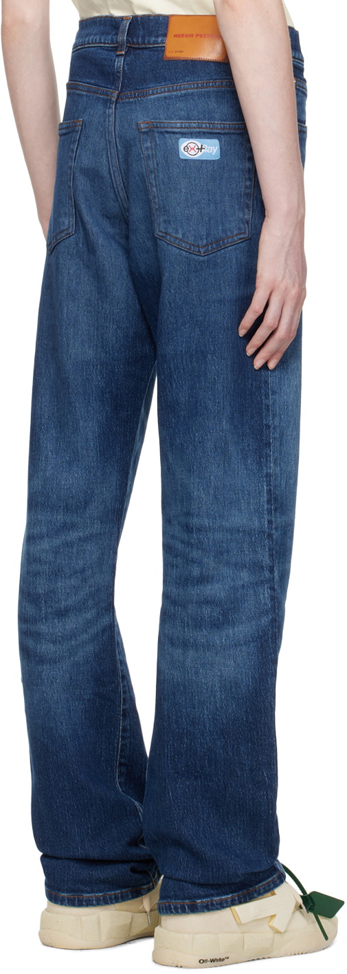 Heron Preston Blue Ex-Ray Jeans