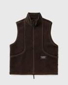 Pas Normal Studios Off-Race Pile Fleece Vest Brown Men