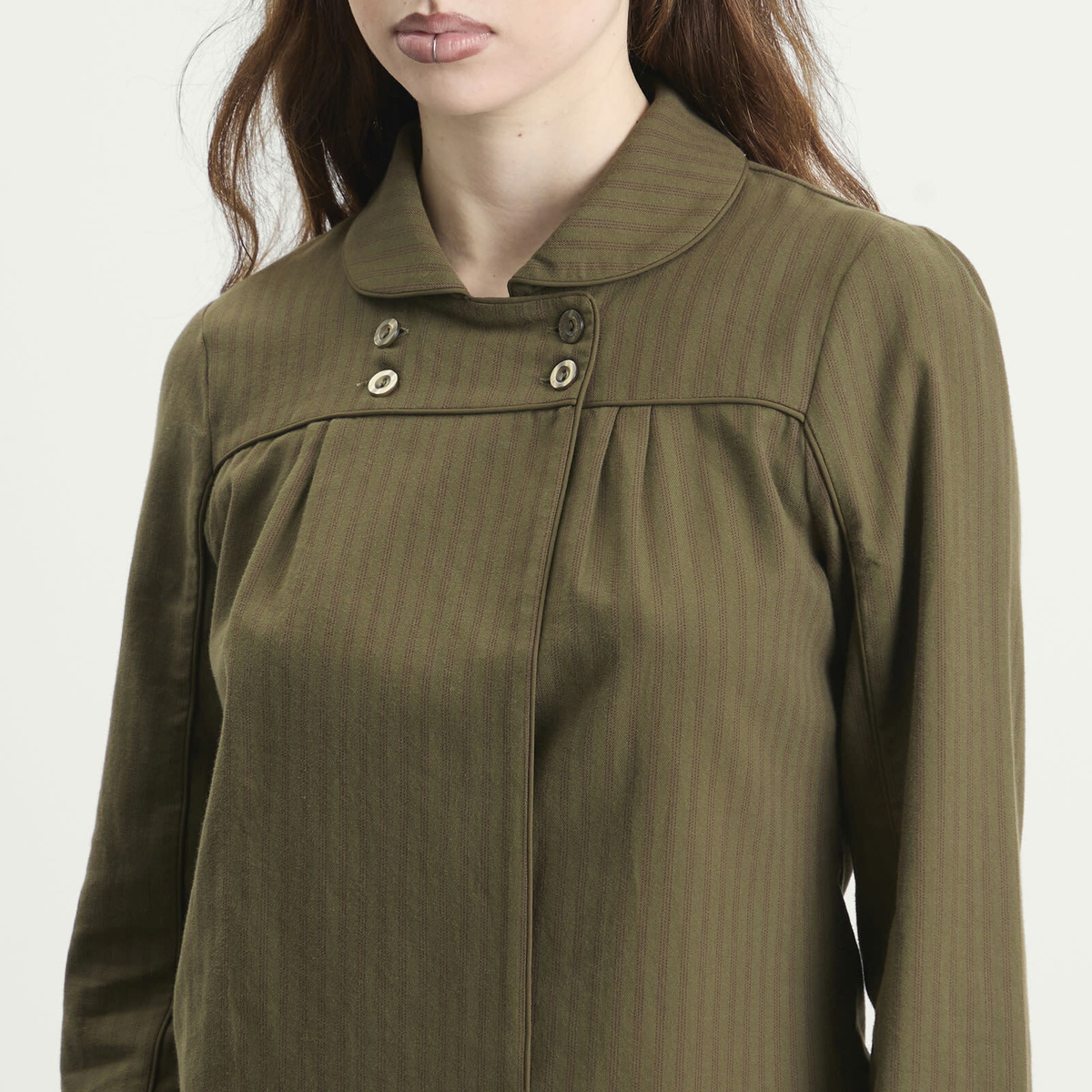 Peachy Den Women's The Coppola Lounge Top in Stripe