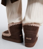 Mou 18 shearling-lined suede ankle boots