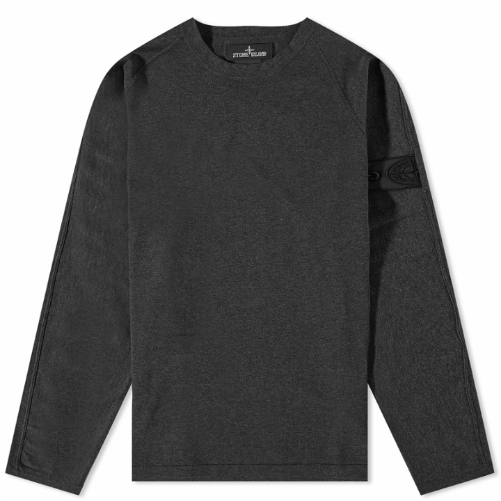 Photo: Stone Island Shadow Project Men's Cotton Crew Neck Knit in Grey