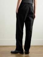 Jacquemus - Croisière Tapered Pleated Cotton Trousers - Black