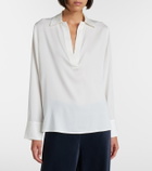Vince Silk-blend blouse