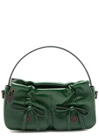 Acne Studios Mini Multipocket Leather top Handle bag - Dark Green - One Size