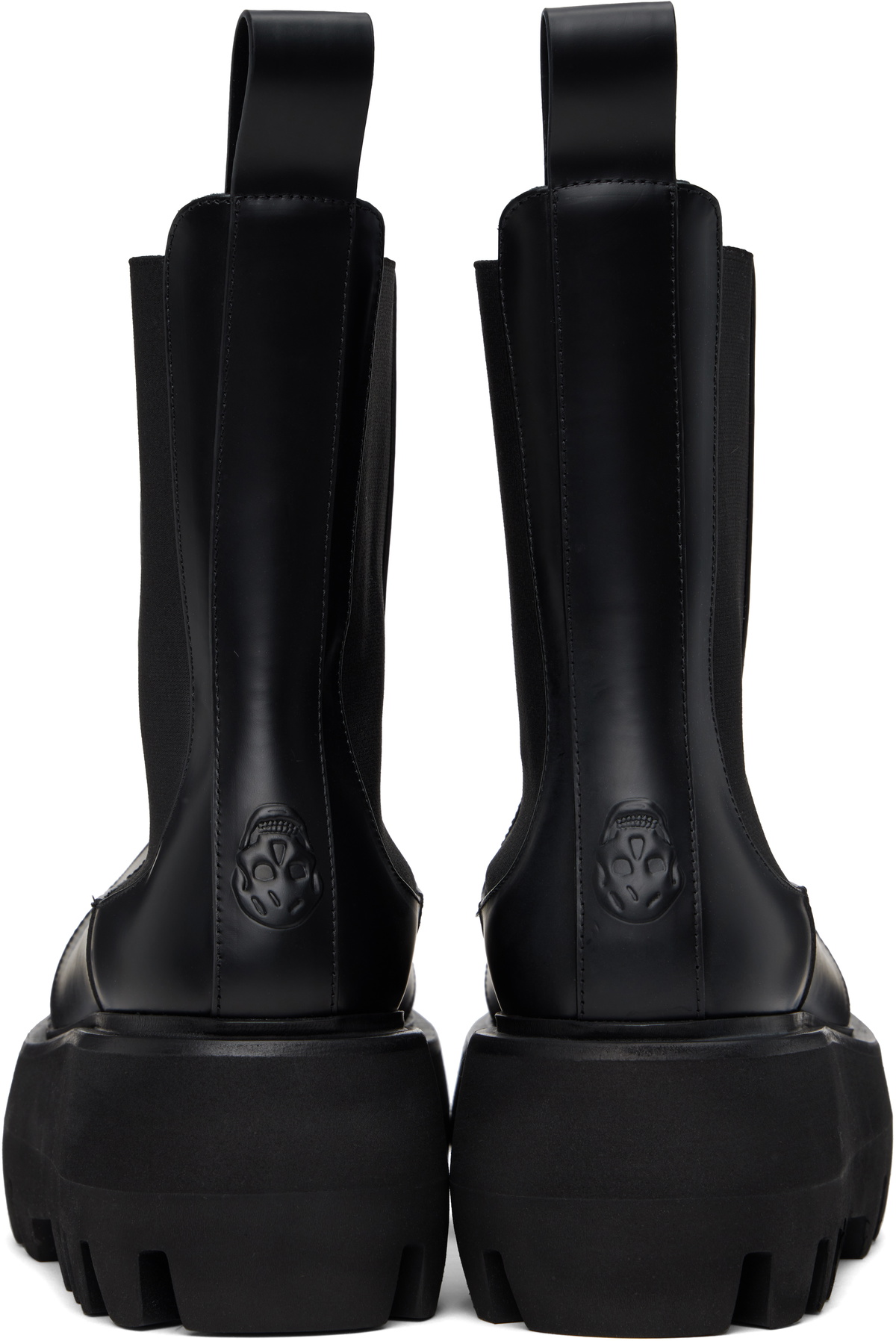 McQueen Black Sofa Chelsea Boots