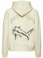 PALM ANGELS - Split Shark Cotton Sweatshirt Hoodie