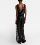 Nina Ricci Sequined lace balloon pants