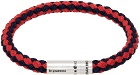 Le Gramme Red & Navy 'Le 7g' Nato Bracelet