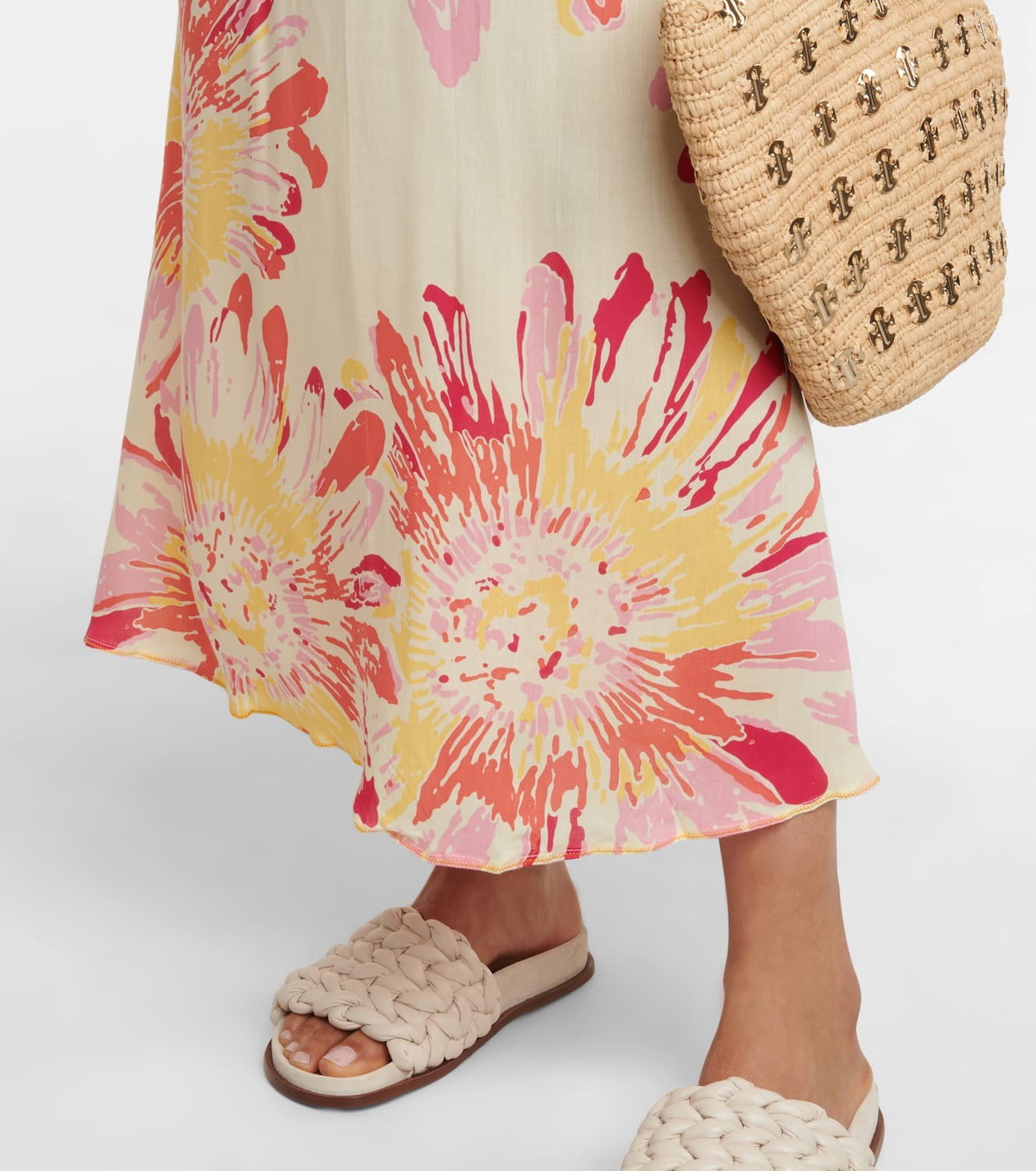 Poupette St Barth Felicia floral midi dress